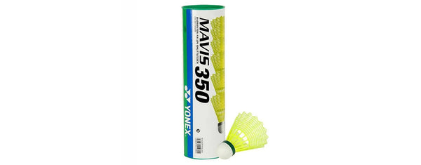 YONEX Mavis 350 Nylon Shuttlecock with Blue Cap (Yellow)