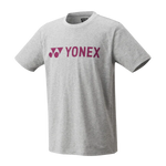 Yonex 16680 Unisex Logo T-shirt [Grey]
