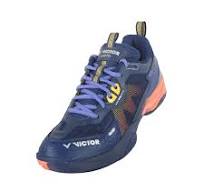 Victor S82TD Court Shoe [Medieval Blue/Neon Orange]