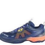 Victor S82TD Court Shoe [Medieval Blue/Neon Orange]